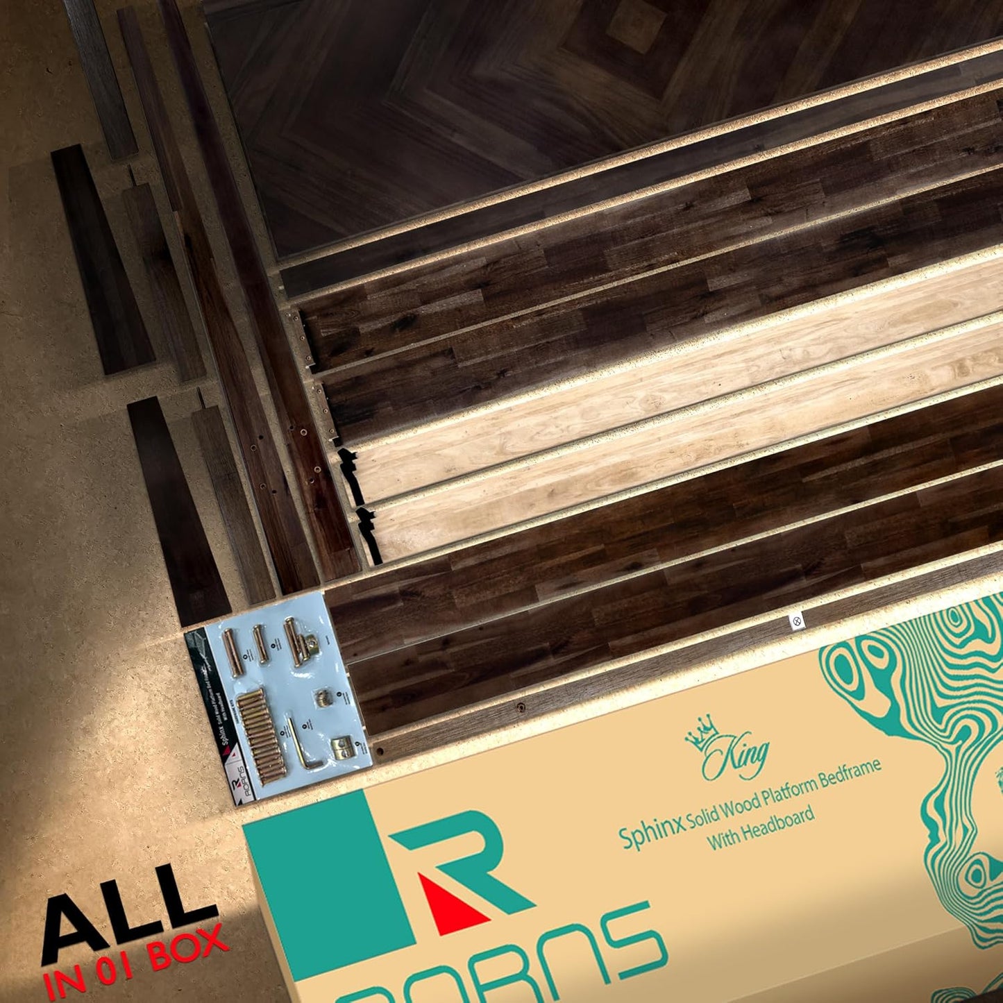 RORNS Sphinx Bed Frame with Headboard