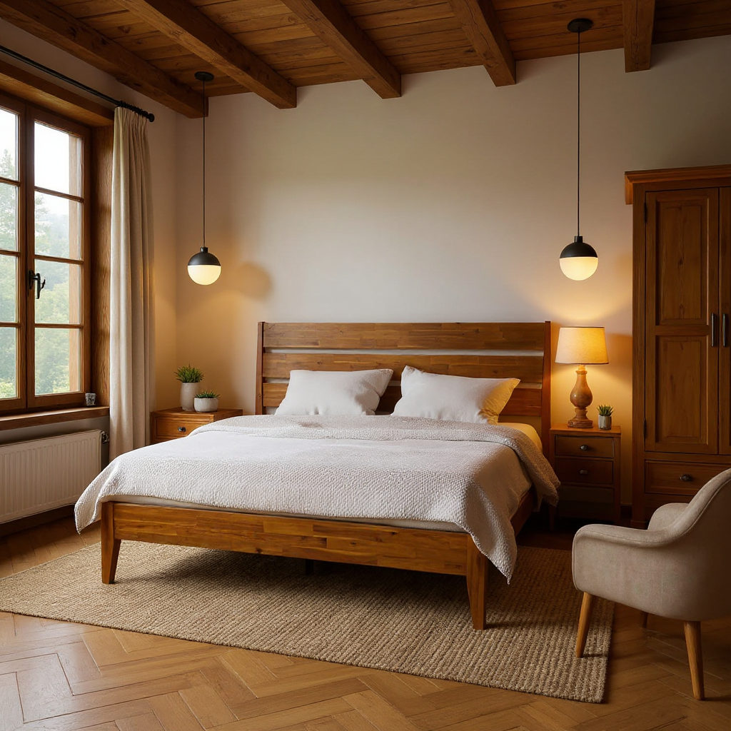 A Wooden Bedroom Makeover That Brings Peace and Warmth