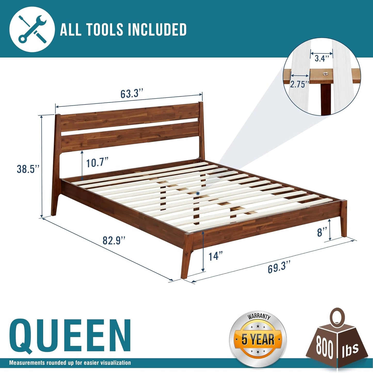 Acacia Callisto Bed Frame