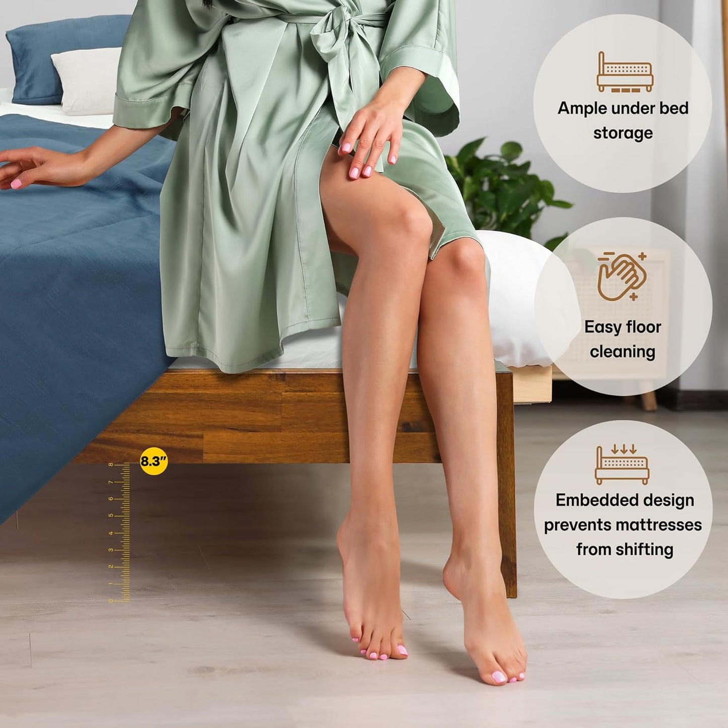 Acacia Mervyn Bed Frame No Headboard