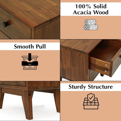 Silvia Nightstand with 2 Drawers