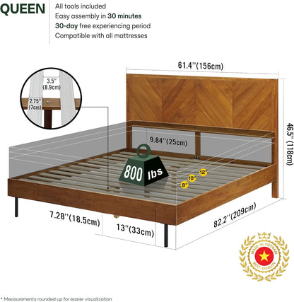 Acacia Alander Bed Frame