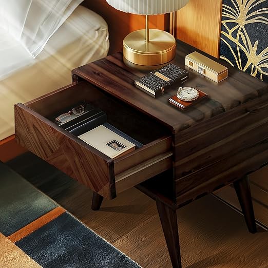 Laden Nightstand with Storage Drawer