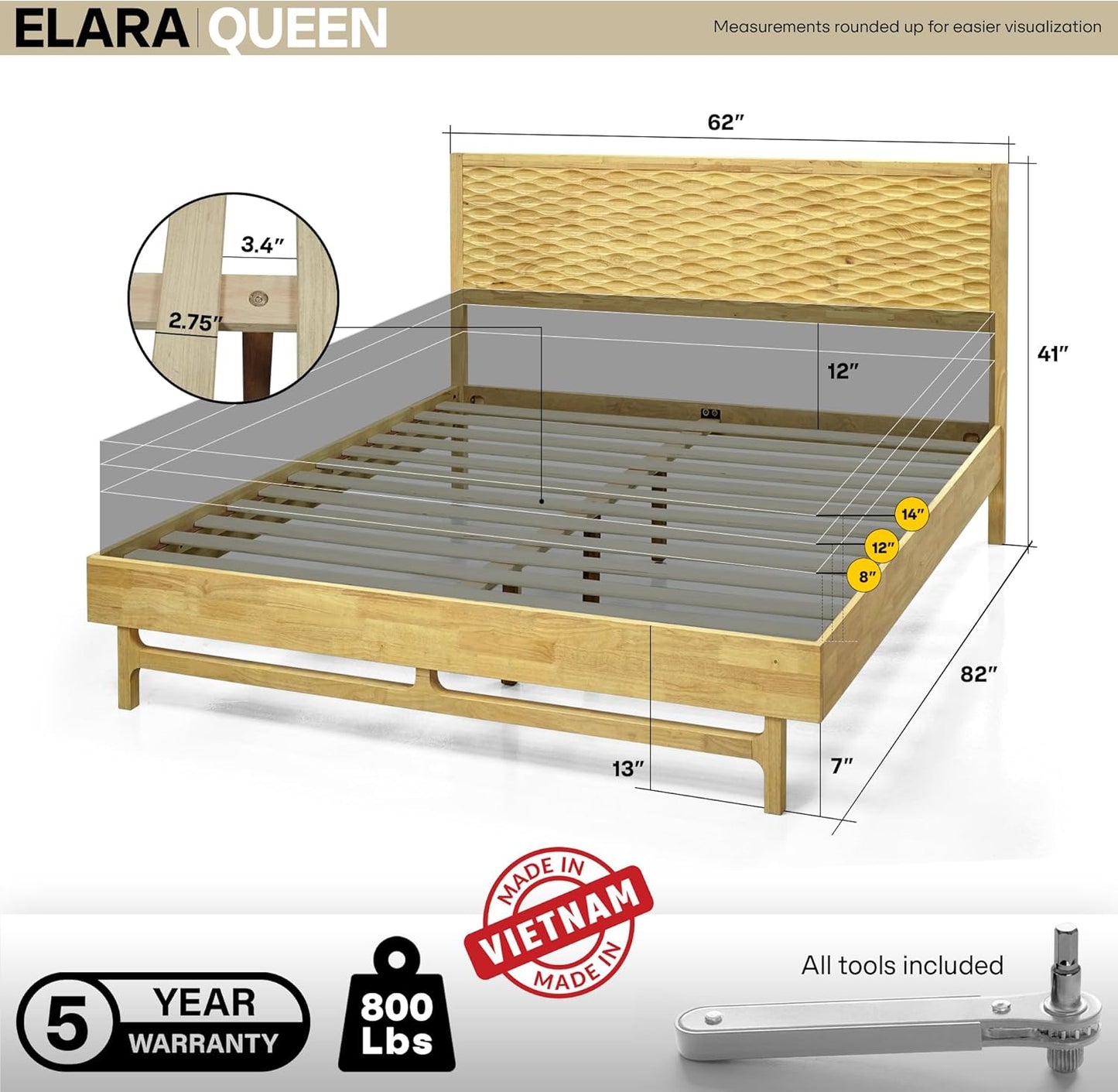 Acacia Elara Bed Frame