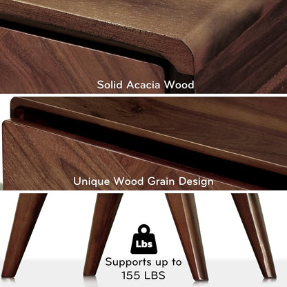 Laden Nightstand with Storage Drawer