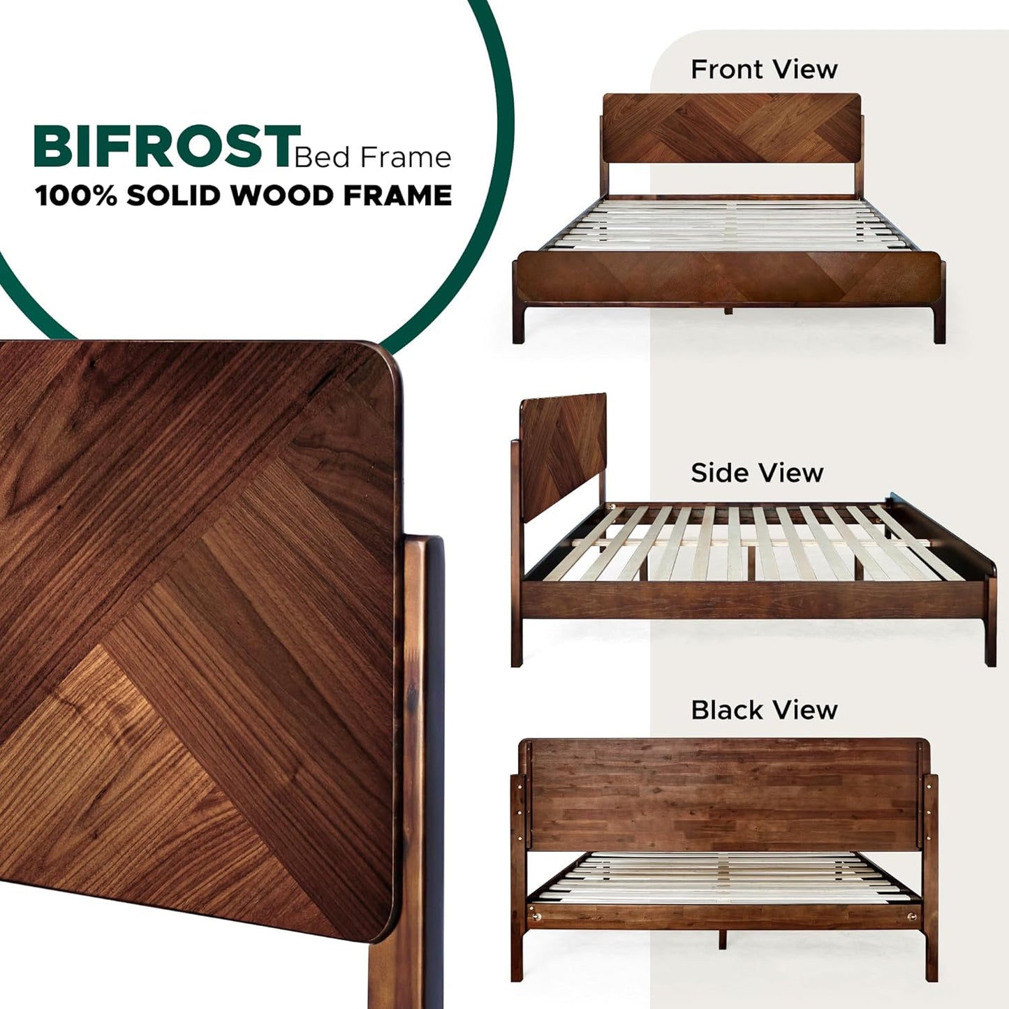 Bifrost Solid Acacia Wood Bed