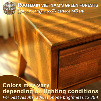 Acacia Sofia Nightstand with Drawer