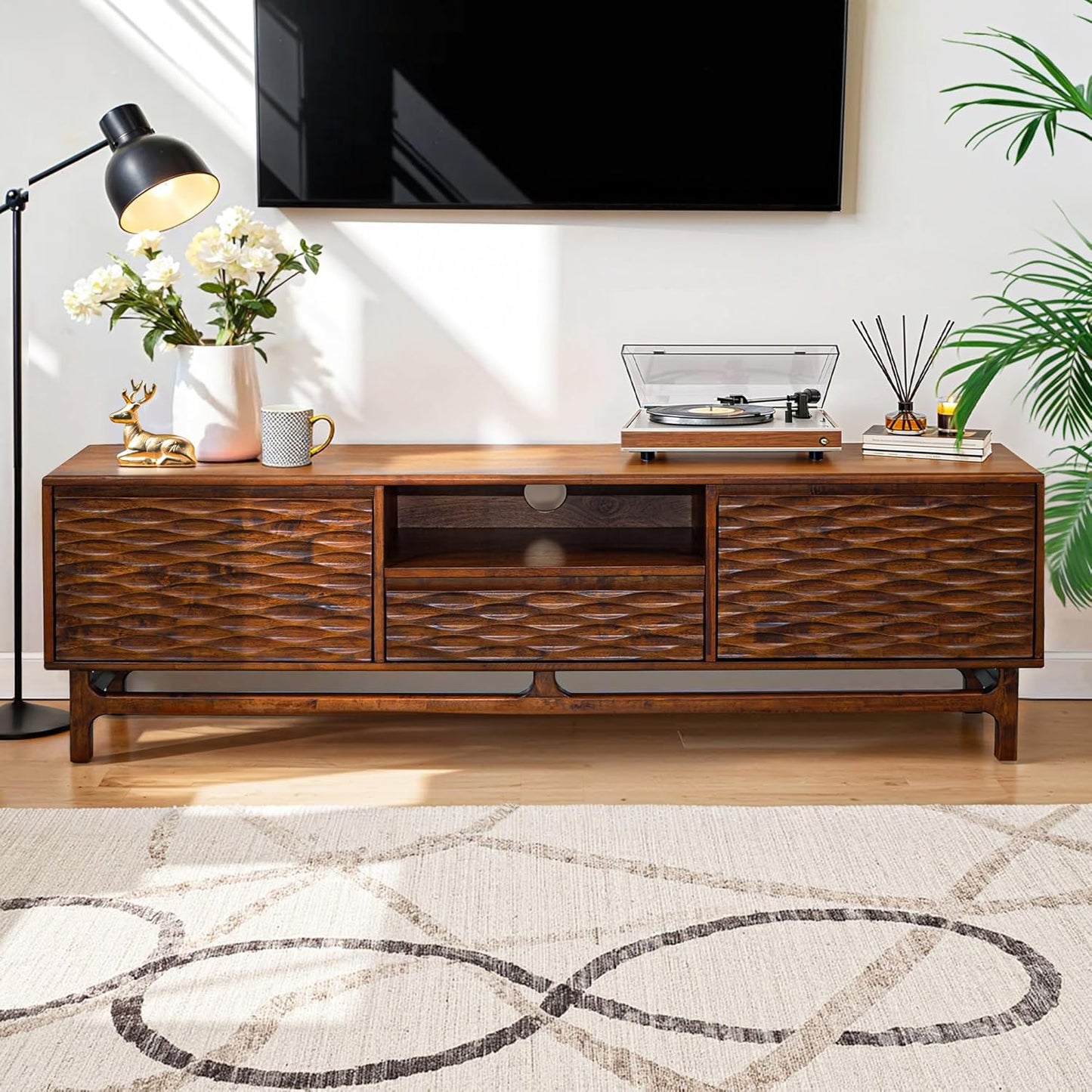 Acacia Elara Wood TV Stand