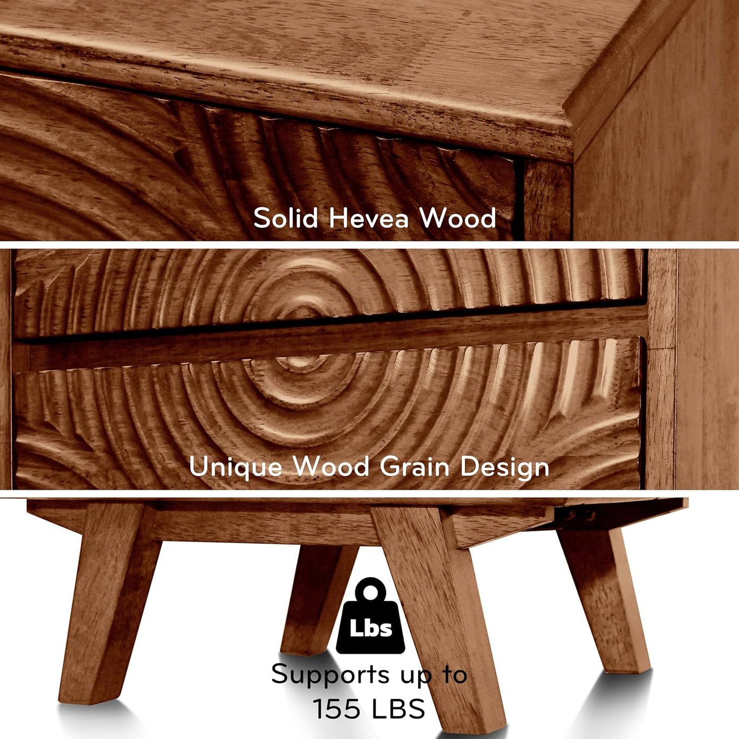 Harmony Nightstand with 2 Drawers