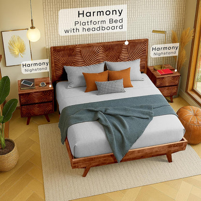 Harmony Nightstand with 2 Drawers