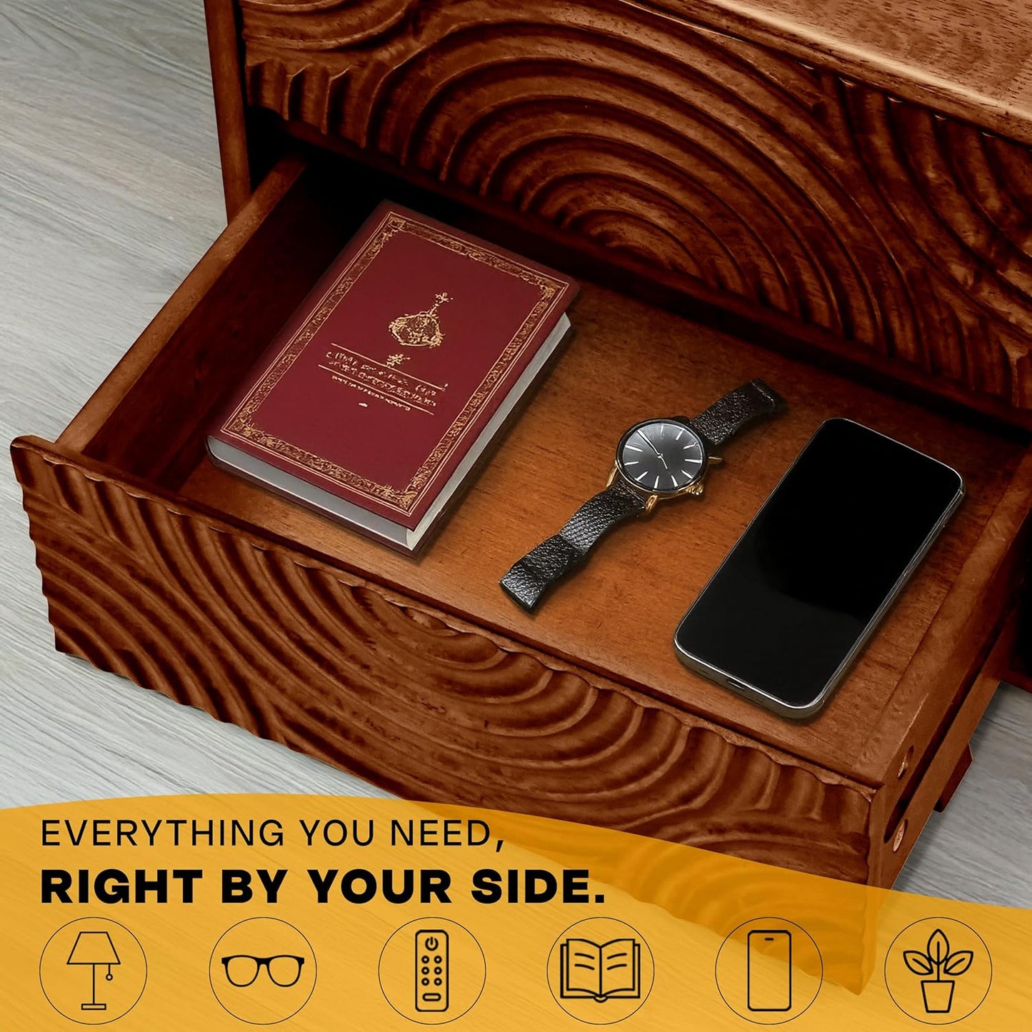 Harmony Nightstand with 2 Drawers