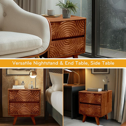 Harmony Nightstand with 2 Drawers