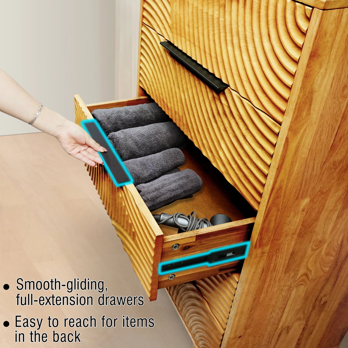 Harmony Dresser with 5 Drawers