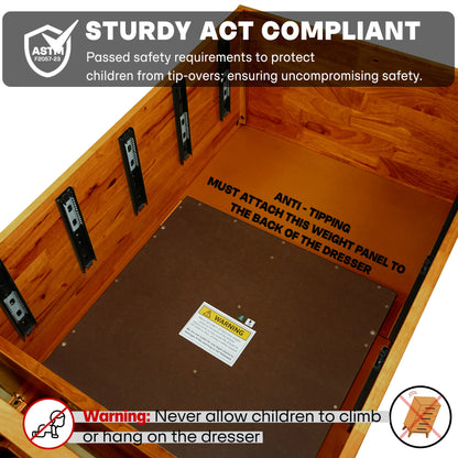 Acacia Elara Dresser with 5 Drawers