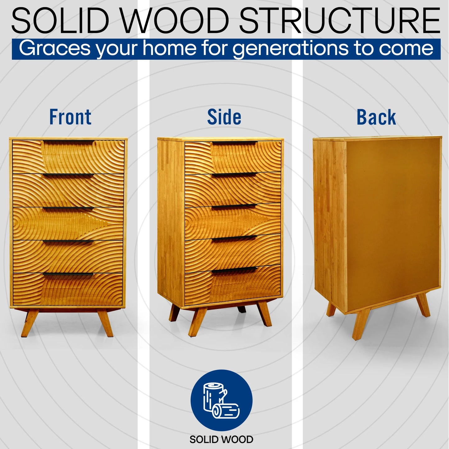 Harmony Dresser with 5 Drawers