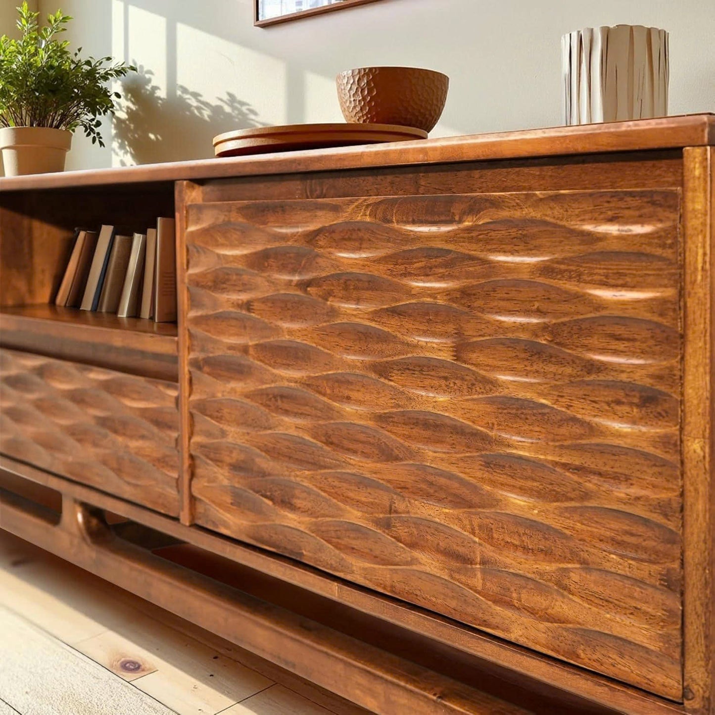 Acacia Elara Wood TV Stand