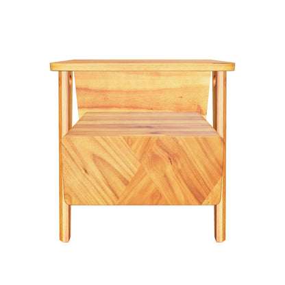 Rum Solid Acacia Wood Nightstand